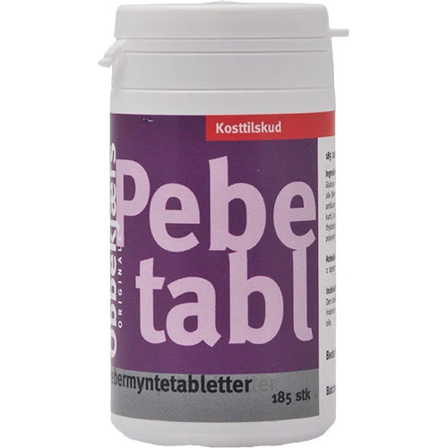 Obbekjærs Pepparmint | 185 tabletter