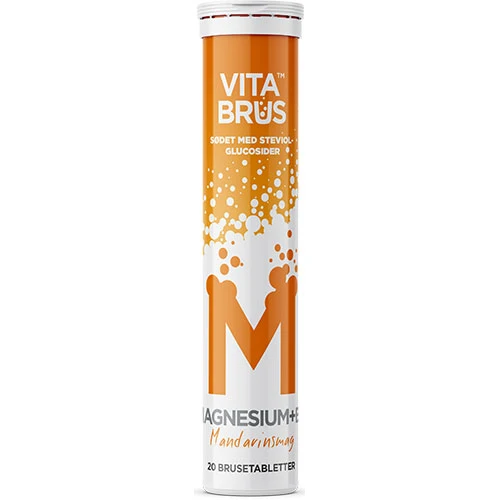 VitaBrus Magnesium+B6 brustabletter - Mandarinsmak från | 20 tabletter