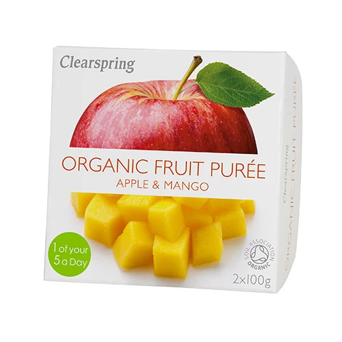 Clearspring Fruktpuré Ekologisk 200 g | Äpple och Mango