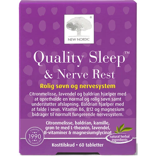 New Nordic Quality Sleep & Nerve Rest | 60 tabletter