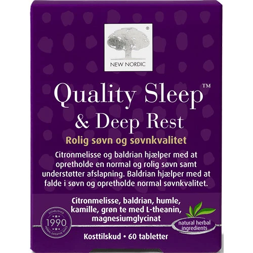 New Nordic Quality Sleep Deep Rest | 60 tabletter