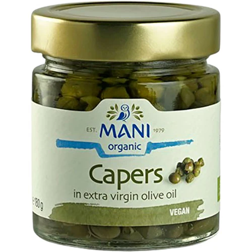 Mani Organic Kapris i olivolja Ekologisk | 180 g