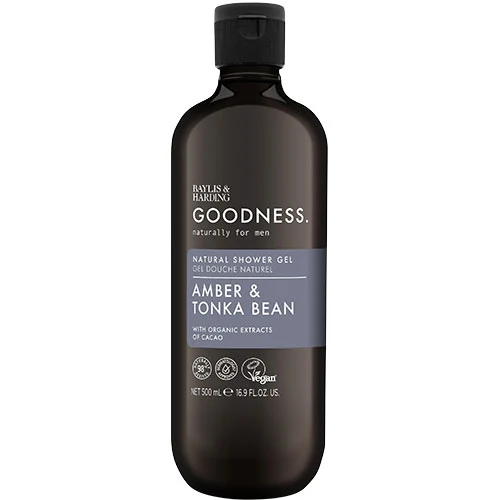 Baylis & Harding Goodness Men Shower Gel | Amber & Tonka Bean