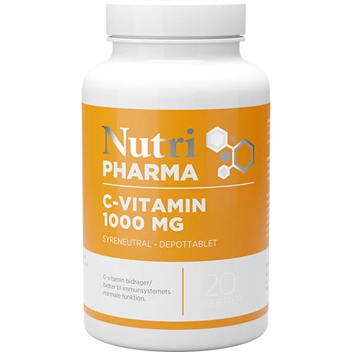 NutriPharma C-vitamin 1000 Mg | 120 tabletter