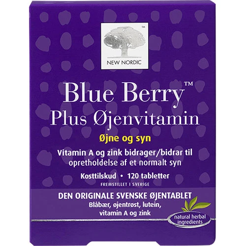 New Nordic Blue Berry Plus Ögonvitamin | 120 tabletter