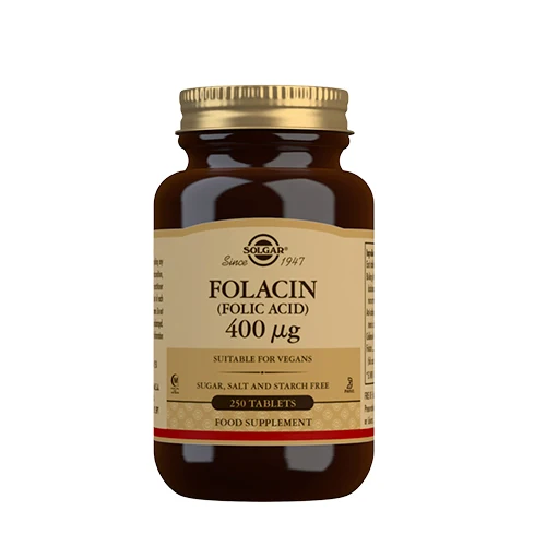 Solgar Folacin Folsyra 400 mcg | 250 tabletter