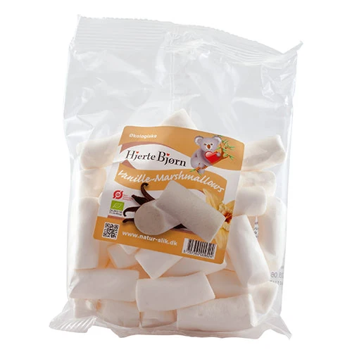 Hjerte Bjørn Vanilj Marshmallows Ekologisk | 100 g