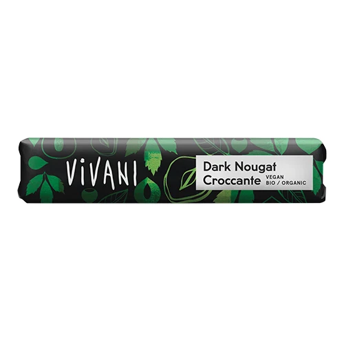 Vivani Choklad Nougat Crocant Bar Ekologisk | 35 g