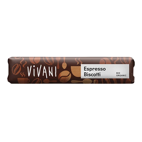 Vivani Espresso Biscotti Bar Ekologisk | 40 g