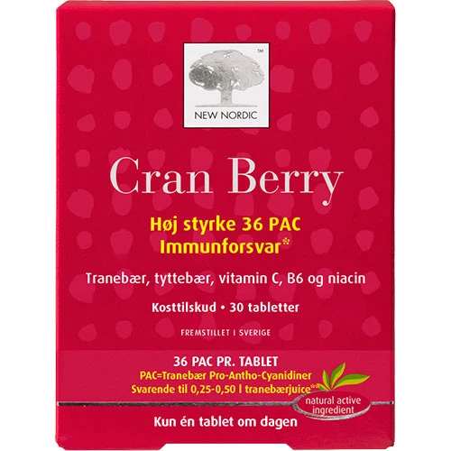 New Nordic Cran Berry | 30 tabletter