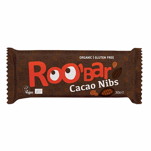 ROO'bar Chokladbar Ekologisk | Kakaonibs