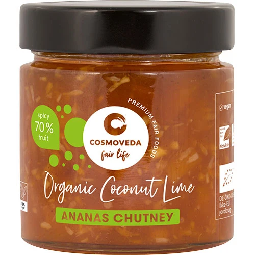 Cosmoveda Kokos Lime Chutney Ekologisk | 225 g