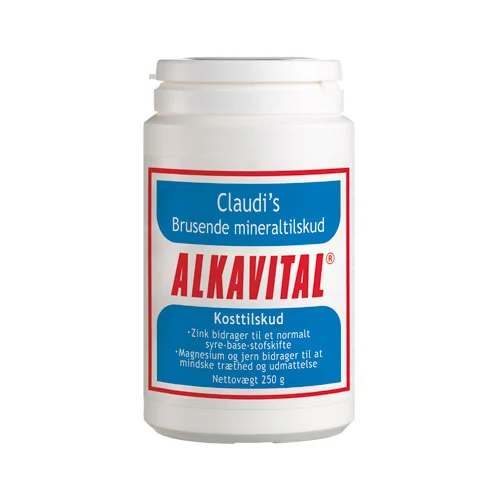 Claudis Mineraltillskott Alkavital Brus | 250 g