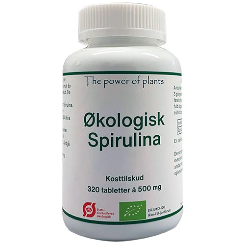 The power of plants Din Sundhed Spirulina 500 Mg Ekologisk | 320 tabletter