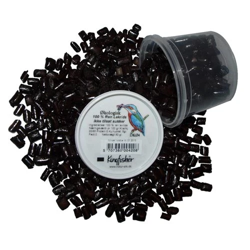 Kingfisher 100% Ren Lakrits Sockerfria Ekologisk | 70 g