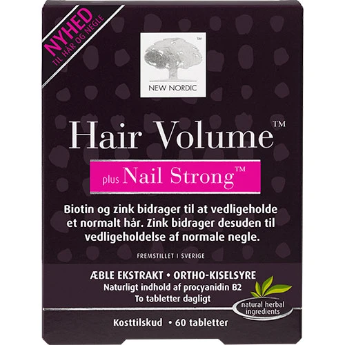 New Nordic Hair Volume + Nails Strong | 60 tabletter