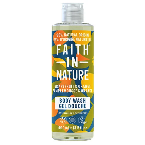 Faith in Nature Shower Gel & Bath Foam | Grapefruit & Orange