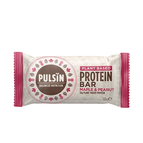 Pulsin Proteinbar Glutenfri Ekologisk | Maple & Peanut