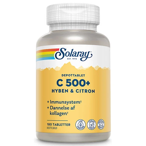 Solaray C-vitamin C500+ | 180 tabletter