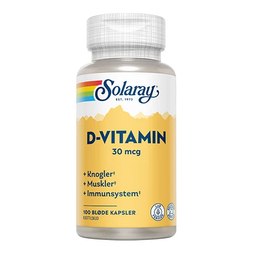 Solaray D-vitamin | 100 kapslar
