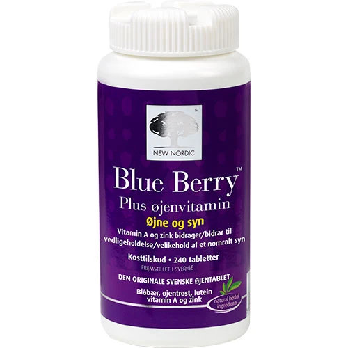 New Nordic Blue Berry Plus Ögonvitamin | 240 tabletter