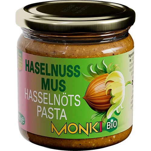 Monki Hasselnötspasta 330g Ekologisk | 330 g