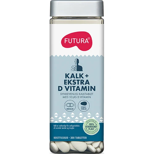 Futura Kalk + Extra D-vitamin | 300 tabletter