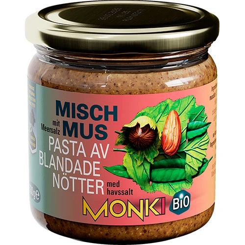 Monki Hasselnöts Och Mandelsmör Ekologisk | 330 g