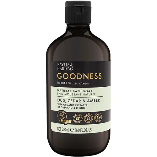 Baylis & Harding Goodness Bath Soak | Oud, Cedar & Amber