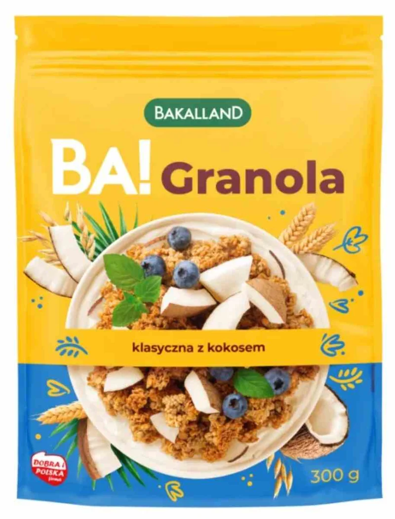 Bakalland BA! Granola klassisch mit Kokosnuss 300 g