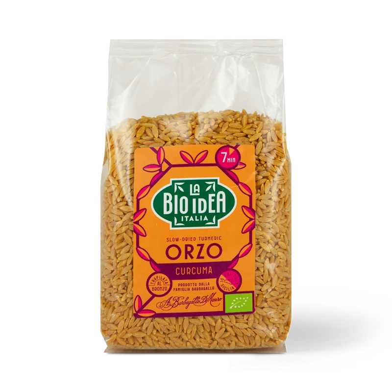 ORZO MAKARON MIT CURRICUM UND SCHWARZEM PIE BIO 400 g - LA BIO IDEA