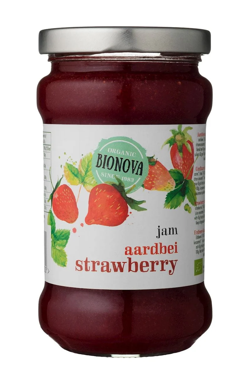 Erdbeerkonfitüre BIO 340 g - BIONOVA