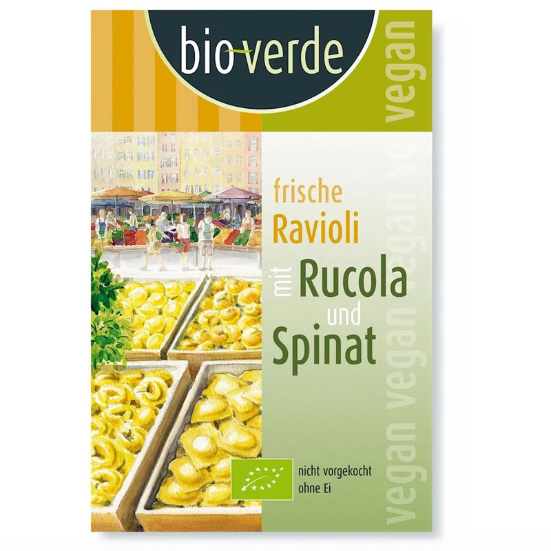 RAVIOLI FRESH MIT RAQOLA UND SPRINKA BIO 250 g - BIO VERDE