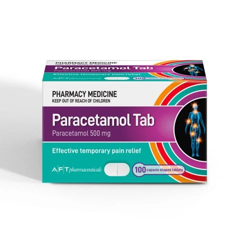 AFT Paracetamol Tablets 500mg 100 Pack - Limit 1