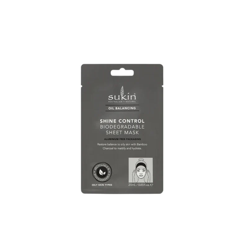Sukin Oil Balancing Shine Control Sheet Mask 25ml
