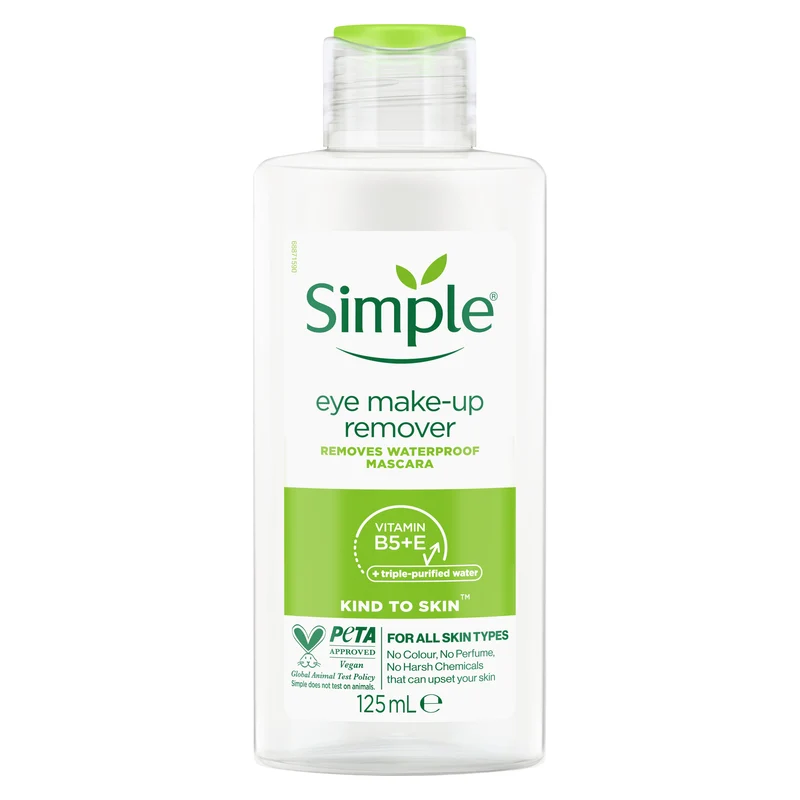Simple Conditioning Eye Make-Up Remover for Waterproof Mascara 125 mL