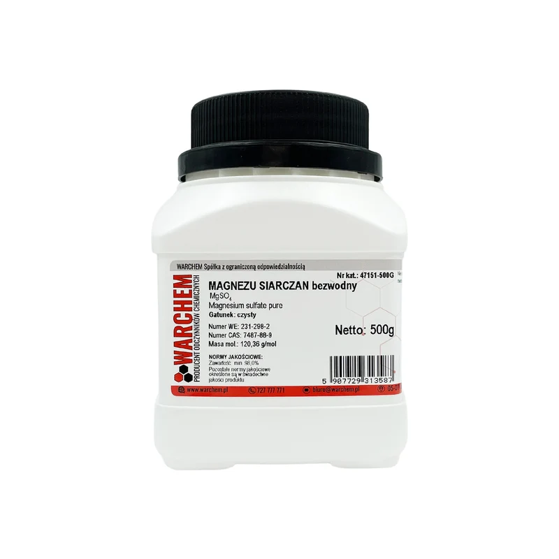 MAGNESIUMSULPHAT wasserfrei - rein 500g WARCHEM