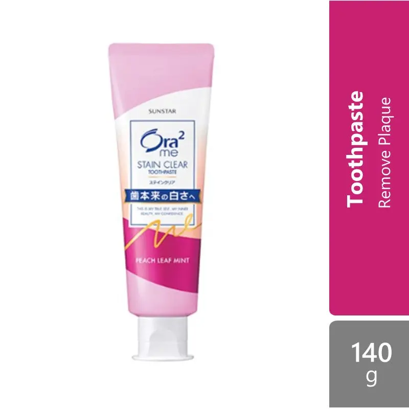 Sunstar Ora2 Me Stain Clear Dental Paste Peach Leaf Mint 140g
