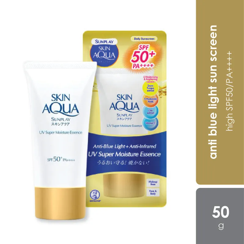 Sunplay UV Super Moisture Essence SPF50/PA++++ 50G | Anti Blue & Infrared Light