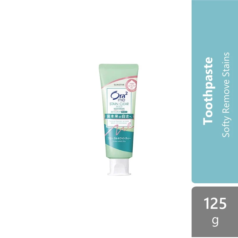 Sunstar Ora2 Me Mild Stain Clear Dental Paste Floral White Tea Mint 125g
