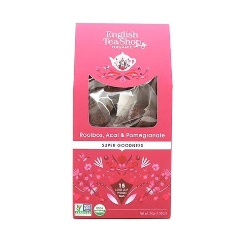 English Tea Shop Rooibos, Acai & Granatäpple te Ekologisk | 15 påsar