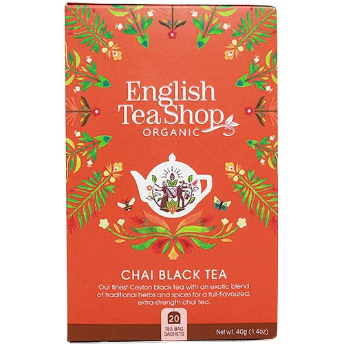 English Tea Shop Chai Svart Te Ekologisk | 20 påsar