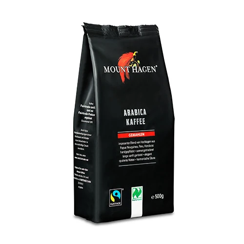 Mount Hagen Malet Arabica-kaffe Ekologisk | 500 g
