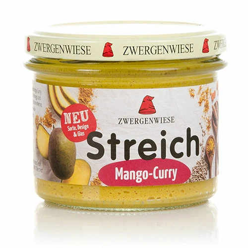 Zwergenwiese Pålägg Streich Ekologisk Glutenfri | Mango/karry