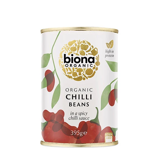 Biona Organic Chilli Beans Röda Kidneybönor I Chili Ekologisk | 395 g