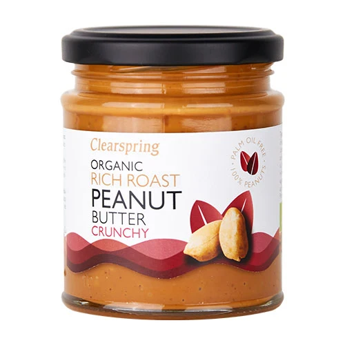 Clearspring Peanøttsmør Crunchy Ekologiskt | 170 g