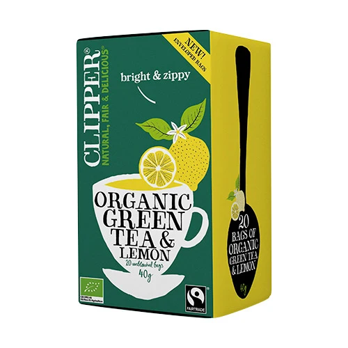 Clipper Grönt Te m. Citron Ekologisk | 20 påsar