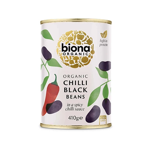 Biona Organic Svarta Bönor Med Chili Ekologisk | 410 g