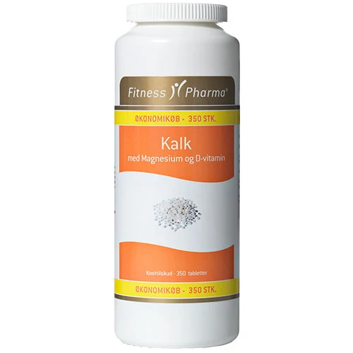 Fitness Pharma Kalk m. magnesium + D-vitamin | 350 tabletter