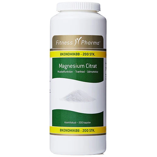 Fitness Pharma Magnesium Citrat | 200 kapslar